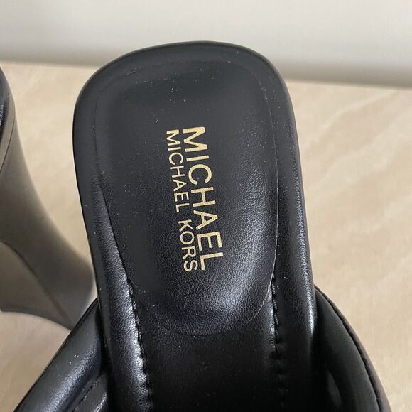 Michael Kors Portia Quilted Leather Platform Sandal - Picture 2 of 12